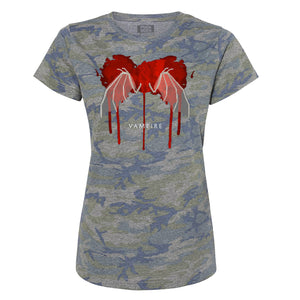 TOTEM 'Vampire' women's short sleeve t-shirt in vintage camo