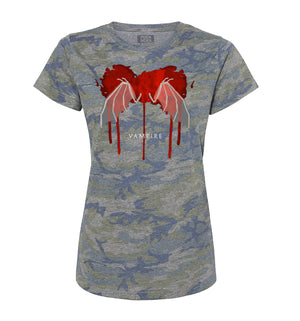 TOTEM 'Vampire' women's short sleeve t-shirt in vintage camo