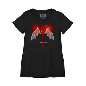 TOTEM 'Vampire' women's short sleeve t-shirt in black