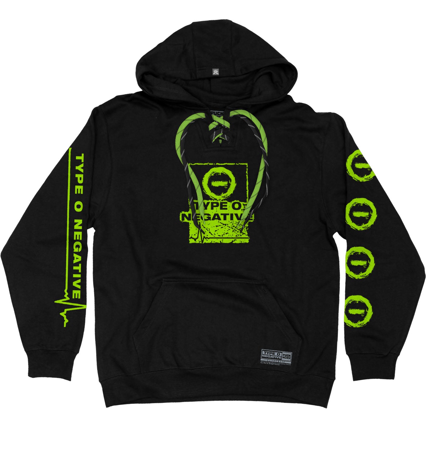 TYPE O NEGATIVE 'LIFE IS KILLING ME' LACED PULLOVER HOCKEY HOODIE ...