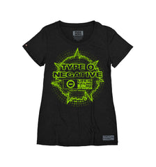 TYPE O NEGATIVE 'LIFE IS KILLING ME' women's short sleeve hockey t-shirt in black front view