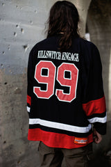 KILLSWITCH ENGAGE 'SKATE BY DESIGN' HOCKEY JERSEY (BLACK/RED