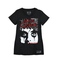 ALICE COOPER ‘THE SPIDERS’ women's short sleeve hockey t-shirt front view