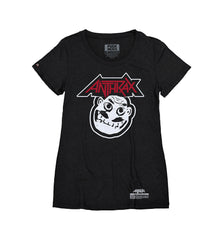 ANTHRAX 'NOT' women's short sleeve hockey t-shirt in black