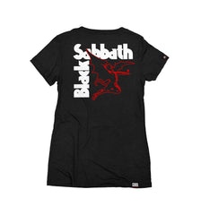 BLACK SABBATH 'IRON MAN' women's short sleeve hockey t-shirt back view