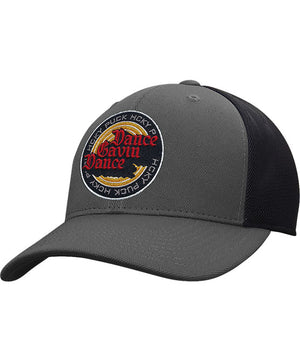 DANCE GAVIN DANCE 'EMBER' mesh back hockey cap in iron grey and black