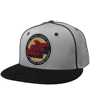 DANCE GAVIN DANCE 'EMBER' snapback hockey cap in grey with black accents