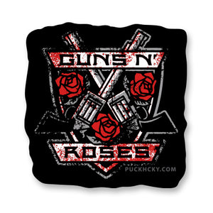 GUNS N' ROSES 'THE KINGS' hockey sticker front view