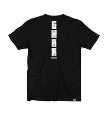 GWAR 'CROSSBONES CROSSCHECK' short sleeve hockey t-shirt in black back view