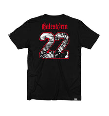HALESTORM 'WICKED WAYS' short sleeve hockey t-shirt in black back view