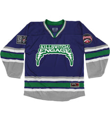 KILLSWITCH ENGAGE 'HOLY WHALER' limited edition autographed hockey jersey front view