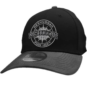 MESHUGGAH 'CHAOSPHERE' stretch fit hockey cap in black with charcoal brim