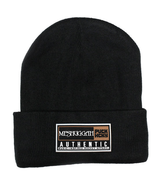 MESHUGGAH 'TOASTY TOQUE' jersey-lined, cuffed knit hockey hat in black