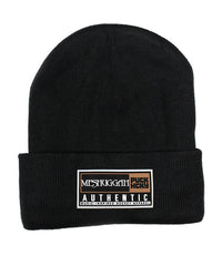 MESHUGGAH 'TOASTY TOQUE' jersey-lined, cuffed knit hockey hat in black