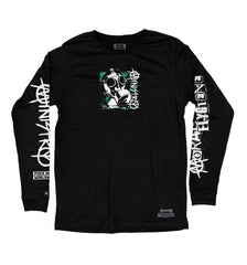 MINISTRY ‘MORAL HYGIENE’ long sleeve hockey t-shirt in black front view