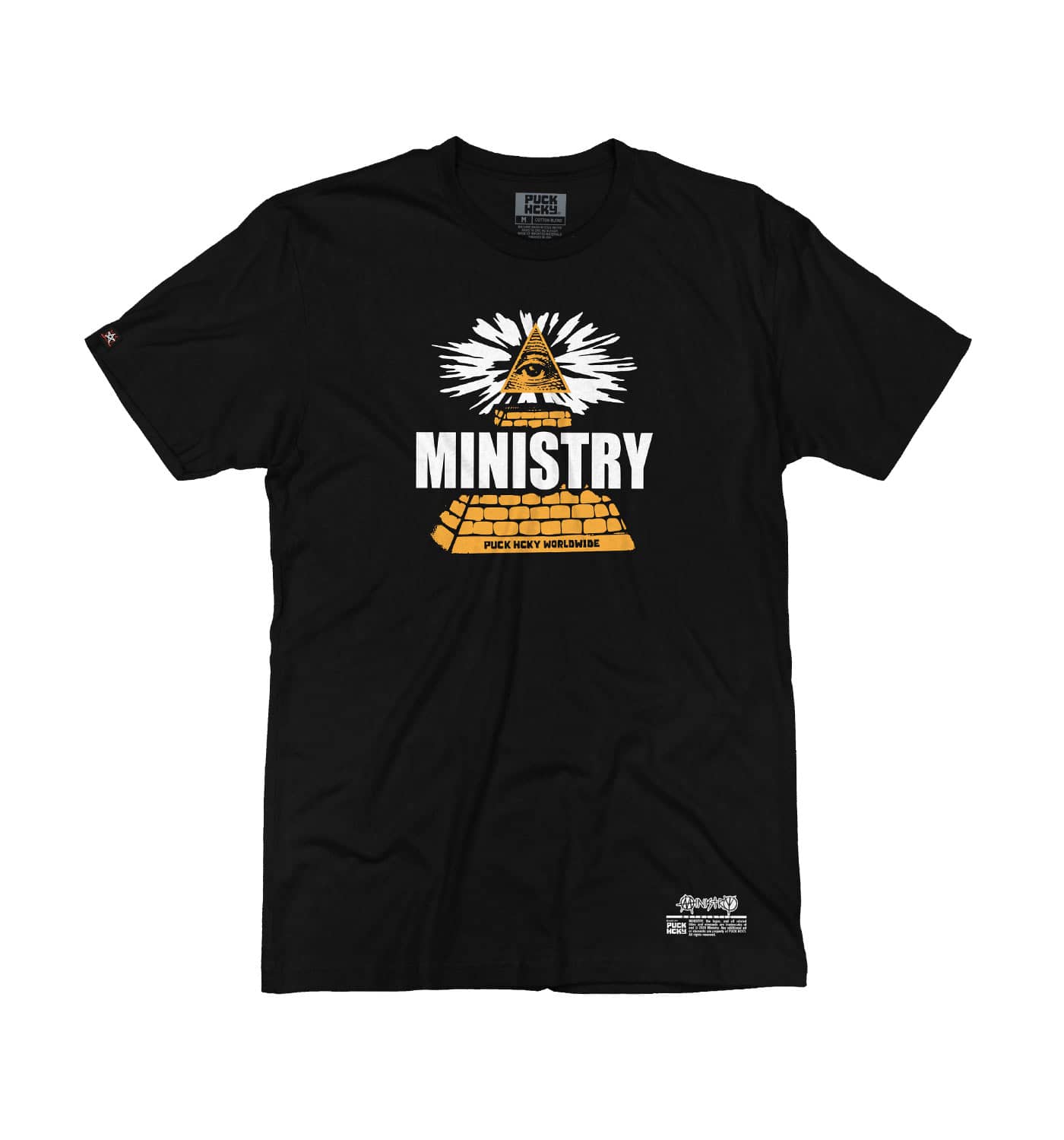 MINISTRY 'PYRAMID 81' short sleeve hockey t-shirt in black