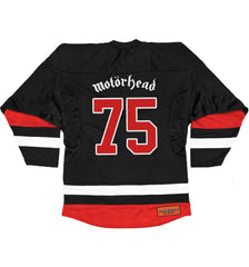 MOTÖRHEAD 'ACE OF SPADES' deluxe hockey jersey in black, white, and red back view