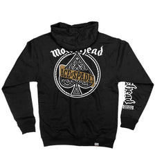 MOTÖRHEAD 'ACE OF SPADES' full zip hockey hoodie in black back view