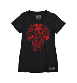 Motorhead 'Eagle' women's short sleeve hockey t-shirt in black