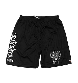 Motorhead 'SCORE PIG' mesh hockey shorts in black