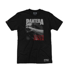 PANTERA 'A VULGAR DISPLAY' short sleeve hockey t-shirt in black front view
