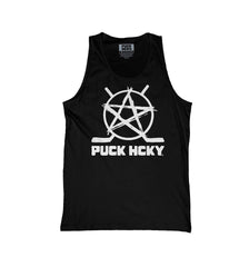 PUCK HCKY 'BIG STAR' hockey tank in black front view