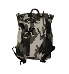 PUCK HCKY 'LAMP LIGHTERS UNION' hockey game-day travel pack in grey camo back view