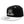 PUCK HCKY 'SKATE MARKS' flat bill snapback hockey cap in black white brim