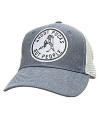 PUCK HCKY 'SHOOT PUCKS NOT PEOPLE - CIRCLE' trucker snapback hockey hat