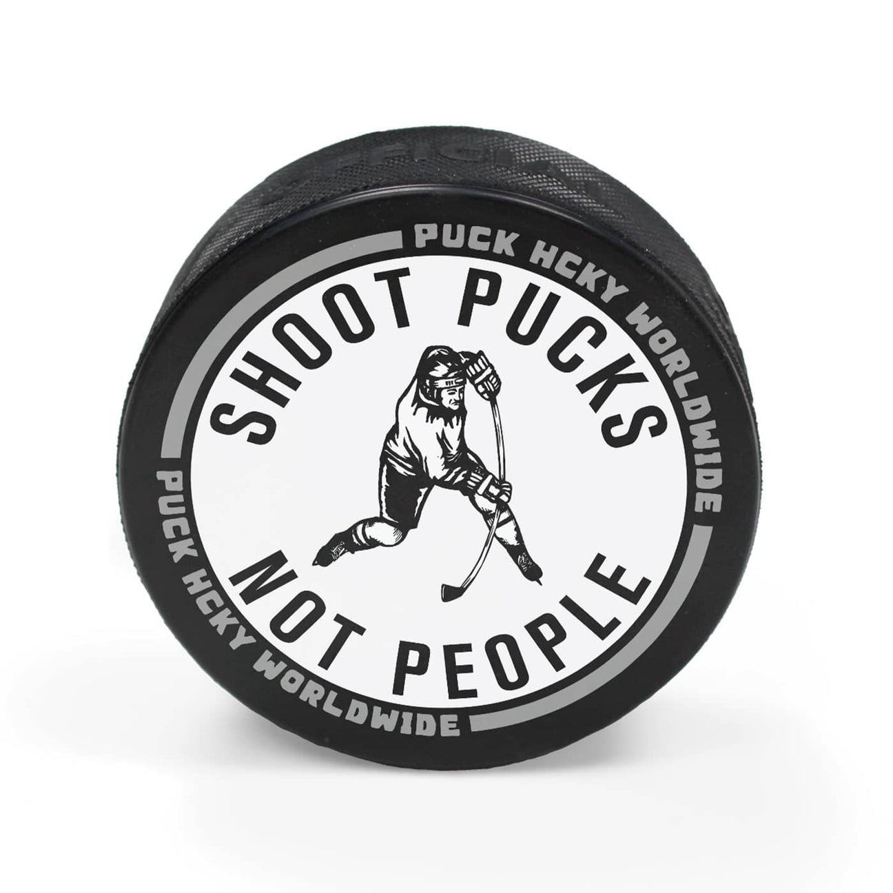 Shoot Pucks Not People Hockey Apparel | PUCK HCKY