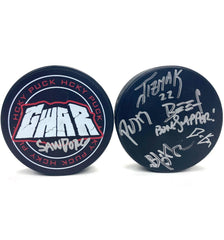 GWAR 'SCUMDOGS' limited edition autographed hockey puck
