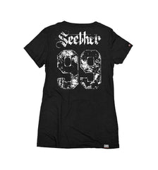 SEETHER ‘THE S’ women's short sleeve hockey t-shirt back view