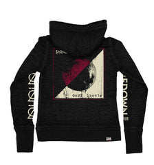 SHINEDOWN PLANET ZERO ZIP HOCKEY HOODIE WOMEN S PUCK HCKY