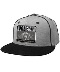 VOLBEAT ‘7 SHOTS’ snapback hockey cap in grey with black accents